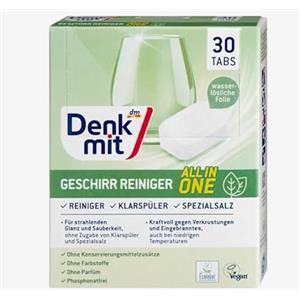 Denkmit Pastiglie per lavastoviglie Nature, 30 pezzi