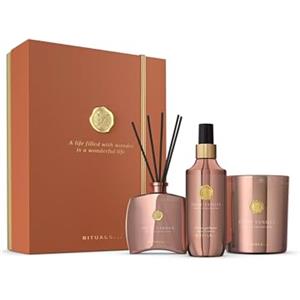 RITUALS Cofanetto regalo Suede Vanilla, Large - Prodotti lussuosi per profumare la casa con la Private Collection, Cofanetto regalo Aromaterapia con profumo ambiente, candela e bastoncini profumati