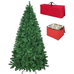 Totò Piccinni Albero di Natale Artificiale NOEL, Folto, Effetto Realistico, Rami a Gancio, Facile Montaggio, PVC, Ignifugo con Borsone (300 cm, Verde)