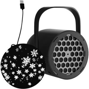 Generico Proiettore Luci Natale, Proiettore a LED Di Natale per Estern Ip65 Impermeabili, Proiettori Di Neve Cadente Rotanti, Per La Festa a Tema Natalizio, Giardino, Interni Ed Esterni