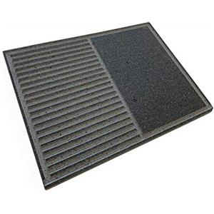 LITHOS MATERIE PIASTRA IN PIETRA LAVICA Ollare - Refrattaria dell'Etna per Forno Elettrico & Gas, Barbecue, Bistecchiera per Pizza e Carne - Misure a Scelta (40x40)