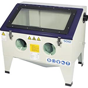 SOGI S-72 Sabbiatrice portatile professionale - 155 L - cabina di sabbiatura 750x500x300 mm - con accessori