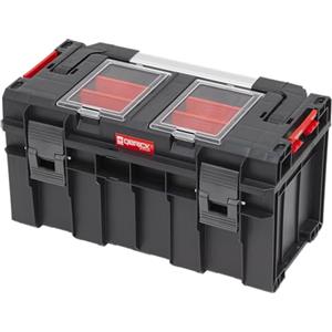 Qbrick System Cassetta Attrezzi Vuota Cassetta Porta Utensili Valigetta Lavoro 450 x 260 x 240 mm Nero Rosso PRO 500 Profi