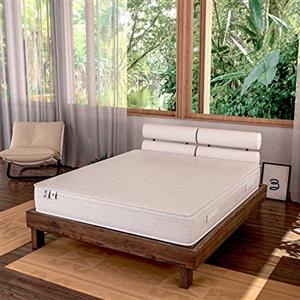 Baldiflex Emporio Amazonia Top Materasso, con Rivestimento Anallergico e Antiacaro, per Letto Singolo, in Memory Foam da 4 cm e waterfoam da 17 cm, Poliuretano, 80x190x23 cm