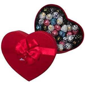 Zeus Party CUORE , confezione con elegante scatola REGALO da 500 GR, Mix di Baci Perugina , idea perfetta per il tuo S.Valentino
