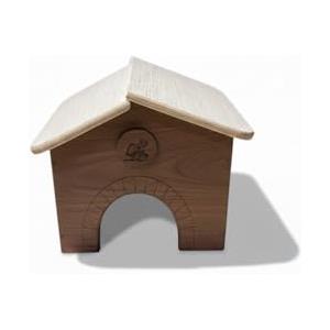 Euroshoppingonline Casetta per tartarughe di terra ricco porcellini d'india in legno multistrato terrario senza fondo ricorevo casa chalet villetta gabbia terrario rettili serpenti 30x30x23 (Noce Coniglio)