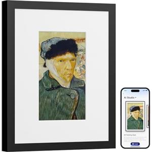 SwitchBot KI Art Frame 7.3'', Cornice Digitale Senza Cavi, Display Elettronico-Ink, Da Tavolo O Da Parete, Cornice Digitale Wi-Fi, Compatibile Con Alexa