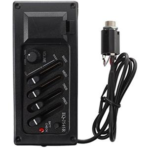 Nicfaky Set completo di amplificatore EQ e pickup per chitarra acustica 7545R