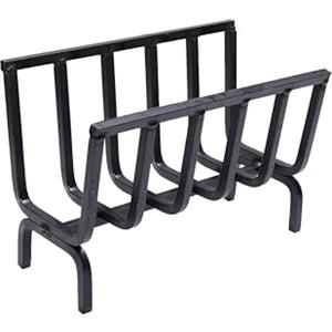 Fonderia Bongiovanni | Brucialegna | porta legna | portalegna da interno | portalegna da esterno | braciere | in ferro per camino e barbecue (cm 40x20x28h)