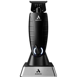 Andis GTX-EXO Black Label Special Edition, rasoio elettrico professionale per barba e capelli agli ioni di litio, tecnologia M-Force, senza fili, supporto di ricarica incluso, nero