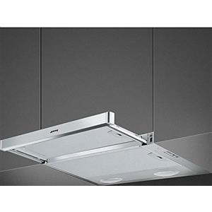 Smeg KSET61E2 cappa aspirante 315 m³/h Semintegrato (semincassato) Argento D