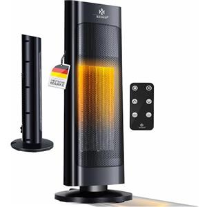 KESSER® Termoventilatore 2000 W ceramica, riscaldamento rapido 15-30 °C, oscillazione 80°, timer 24 ore