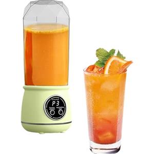 Dubbulon Frullatore Personale Portatile - 550 ml Potente Mixer Manuale Senza Fili per Frullati,Estrattore di Succo Elettrico da Viaggio - per Frutta Verdura Casa Ufficio Palestra Campeggio