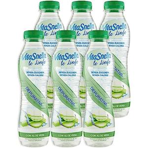 Generico 6X linfe Acqua Minerale Naturale Depurativa con Aloe Vera per vitasnella 500ml