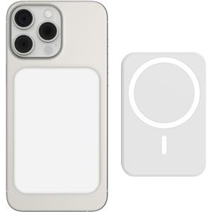 WOEFNAB Power Bank for iPhone, Magnetico Wireless Caricatore 15W Ricarica Rapida Powerbank 5000Amh, Inalámbricos Portatile Batteria Esterna USB C Compatibile con MagSafe per iPhone 17/16/15/14/13/12 Pro Max