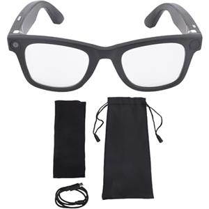 SIXRUN Smart Glasses, 8MP Fotocamera HD AI Occhiali con Traduzione Integrata e Conversazione Multilingue in Tempo Reale per Apprendimento, Lavoro e Vita Quotidiana (Fotocromatico)