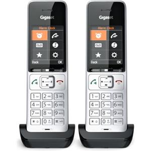 Gigaset Comfort 500HX Duo Téléphone Analog/dect Identification de l'appelant Noir, Argent