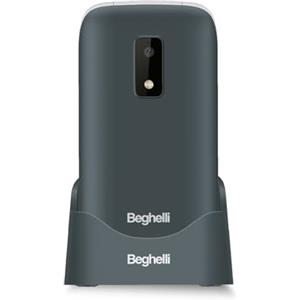 Beghelli - Telefono Anziani Salvalavita SLV20 Plus, Conchiglia gsm con Tasto SOS e Chiamata Rapida, Cellulare con Grandi Tasti, Volume Alto, Display 2.8, Torcia, Radio, Fotocamera - Colore: Nero