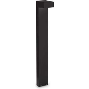 Ideal Lux Lampada da Terra Sirio PT2 H80 Nero - Alluminio Verniciato e Vetro Pirex Trasparente