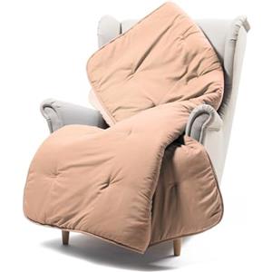 CALEFFI Scaldotto - Plaid Divano e Letto 130x170 cm Morbida Microfibra Calda Avvolgente, Copridivano e Copriletto Trapuntato Artigianale e Lavabile, Coperta Copri Divano e Copri Letto Ottimo Comfort