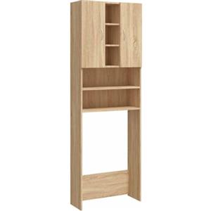 vidaXL Mobile per Lavatrice Rovere Sonoma 64x25,5x190 cm