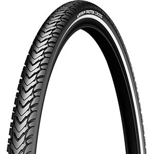 Michelin 0132PC Copertone con protezione anti-foratura Protek Cross Reflective, misura 700 x 32C, colore: nero