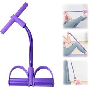 Dopsyesn Bande Di Resistenza 4 Tubi Con Pedana Per Caviglie E Fascia Elastica