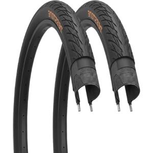 Ecovelo 2 Copertoni 700 x 25C (25-622) Deestone ON OFF ROAD, Corsa, Gravel Bike D839 Neri | Pneumatici Stradali In Gomma Bici