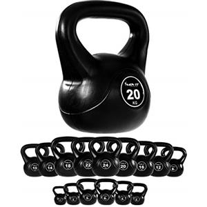 MOVIT Kettlebell - Peso a Scelta da 1 kg a 20 kg, Rivestimento in Plastica, Anti Sfregamento, Ergonomico - Campana Bollitore Palestra, Fitness, Manubri con Maniglia, Ginnastica, Allenamento