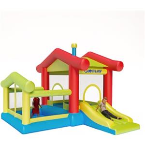 GIODICART Casa Gonfiabile per Bambini con Scivolo e Area Giochi - Grande e Colorata