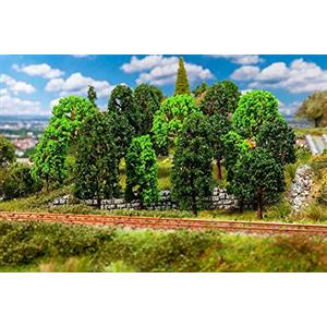 Faller FA181524 - Set di 15 Alberi Assortiti per Modellismo Ferroviario (75-100 mm)
