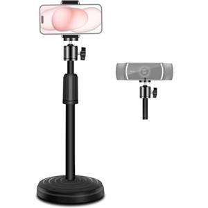 Urciwos Supporto per webcam, supporto per webcam da 12,6 pollici per scrivania, supporto regolabile per webcam Logitech C922 C930e C920S C920 C615 C960 C920x BRIO 4K NexiGo N60, telefoni, fotocamere