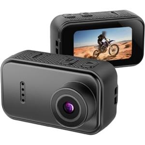 Serenophile per mini Thumb Action Camera HD Anti-Shake Sport DV per Ciclismo Esterno Registrazione Pet Compatto Portatile ABS Corpo Facile Funzionamento