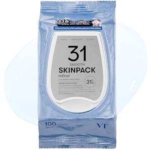 VT COSMETICS SMOOTH SKIN PACK - Dischetti Tonici Idratanti e Esfolianti per Viso, 100 Pezzi
