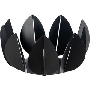 Arti & Mestieri Centrotavola Ficus in Ferro - Design Elegante 100% Made in Italy, 28,6 x 13 cm (Nero)