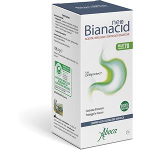 ABOCA SPA SOCIETA' AGRICOLA Neobianacid Contrasta il bruciore e l'acidità - Formato da 70 compresse masticabili
