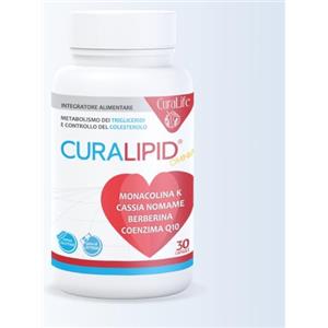Cura Farma Integratore Alimentare (30 Cps) per il Benessere Cardiovascolare e la salvaguardia dei Livelli di Colesterolo Nel Sangue - Monacolina K - Cassia Nomame - Berberina e Coenzima Q10 - Curalipid Omnia