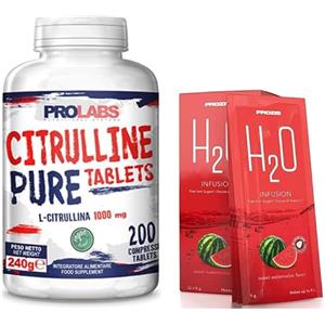 ProLabs Citrulline Pure 1000 Mg 200 compresse + Prozis H2O Omaggio - Citrullina in compresse
