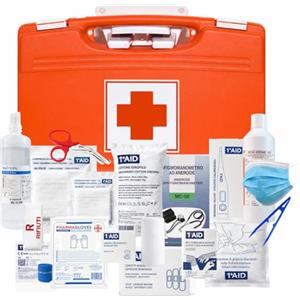 VIRSUS Cassetta Medica di Pronto Soccorso 255ST, Valigetta Rossa di Primo Soccorso ALLEGATO 1 per Aziende oltre 3 Lavoratori Dipendenti, Conforme DM 388/2003, per casa e lavoro