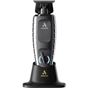 Andis 562627 GTX-EXO II - Tagliacapelli elettrico professionale senza fili agli ioni di litio, con supporto di ricarica, colore: nero cromato