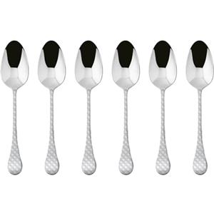 SAMBONET - Set 6 Cucchiaini Moka Taormina in Acciaio Inox con Design Unico