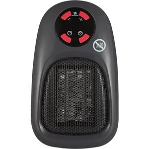 BALDERIA Termoventilatore elettrico a parete SH500 | Riscaldatore potente a parete con termostato, timer, telecomando, 2 livelli di potenza | Per uffici, salotti, bagni o capanni fino a 20 mq