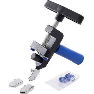 Generic Tagliapiastrelle per Vetro, Kit Set di Utensili Taglio Manuale 2 in 1 per Fai Te, Tagliavetro 3 15 Mm con Lama in Acciaio Al Tungsteno, per Piastrelle, Vetro, Specchi