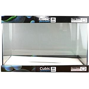 Blau Aquaristic Bacinella Rettangolare Cubic Nano Blu 80 Litri Vetro Float 62x36x36 cm