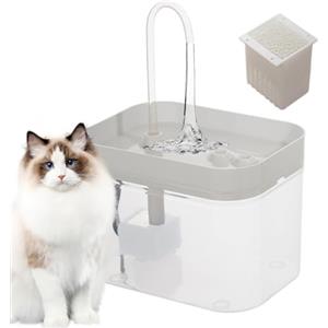 Rrlihjgu Distributore automatico di acqua per gatti, fontanella automatica per gatti, 1,5 l, silenzioso, per cani di taglia media, piccola e