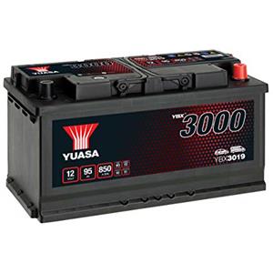 Yuasa Batteria Auto YBX3019 12V 95Ah 850A/EN - Compatibile con BMW e Renault