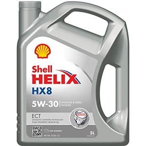 Shell Helix HX8 ECT C3 5W-30 5L | Olio 100% sintetico per motori a benzina e diesel con filtro antiparticolato | Tecnologia Low SAPS | ACEA C3 MB 229.51 BMW LL-04 | Risparmio di carburante