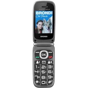 BRONDI telefono cellulare Amico Leale per anziani Dual sim | Nero