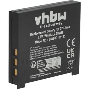 vhbw batteria compatibile con Logitech MX Air, M-RBQ124, G7 Cordless Laser Mouse mouse senza cavo, mouse wireless (750mAh, 3,7V, Li-Ion)