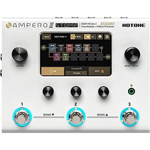 HOTONE Processore multieffetto per chitarra Pedale Touch Screen Amplificatore per basso Modellazione Cabinet IR Simulazione FX pedale multieffetto Ampero II Stomp